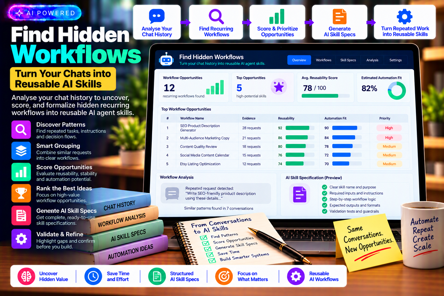 Find Hidden Workflows — AI Skill Discovery Engine