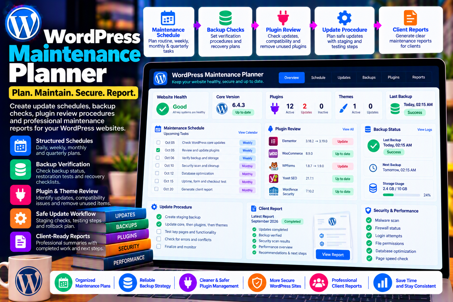 WordPress Maintenance Planner