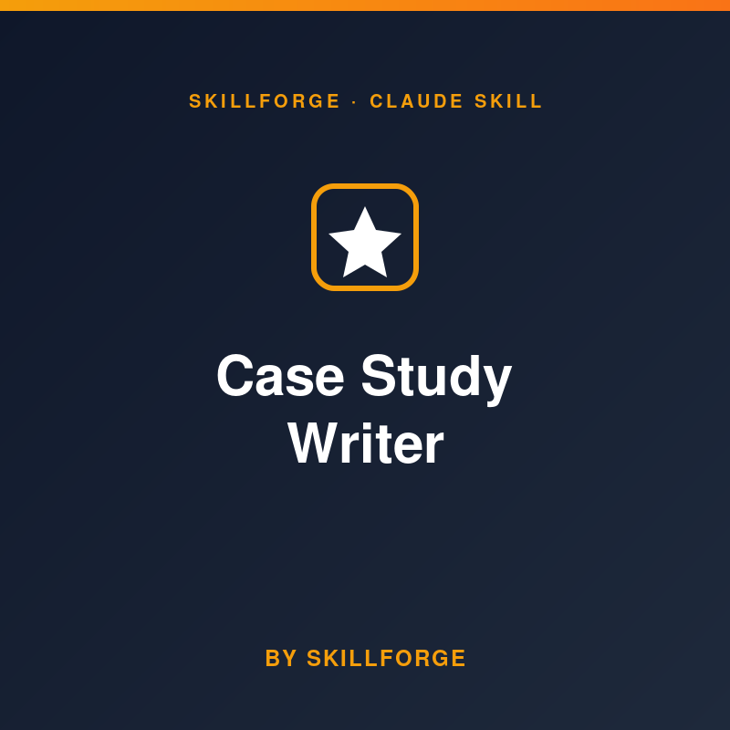 Case Study Writer