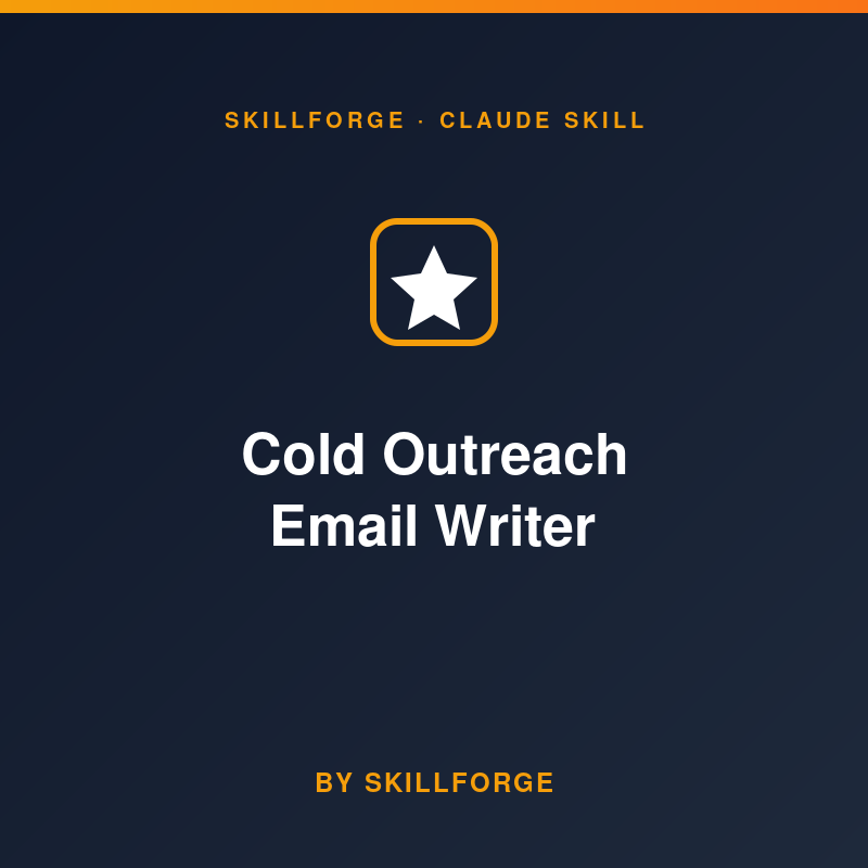 Cold Outreach Email Writer