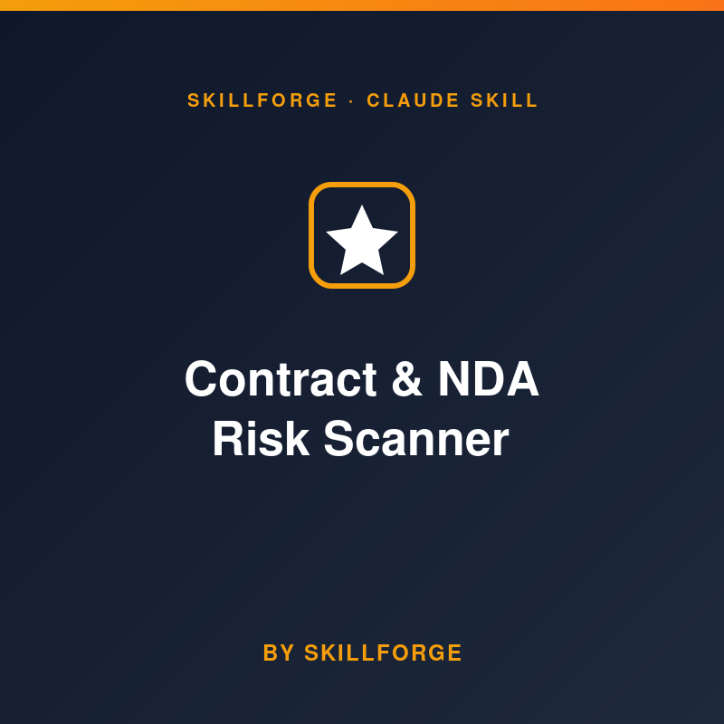 Contract & NDA Risk Scanner