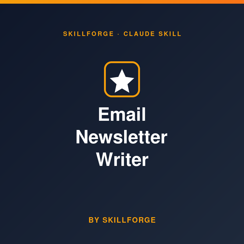 Email Newsletter Writer