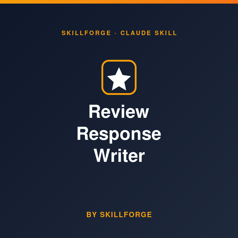 Review Response Writer