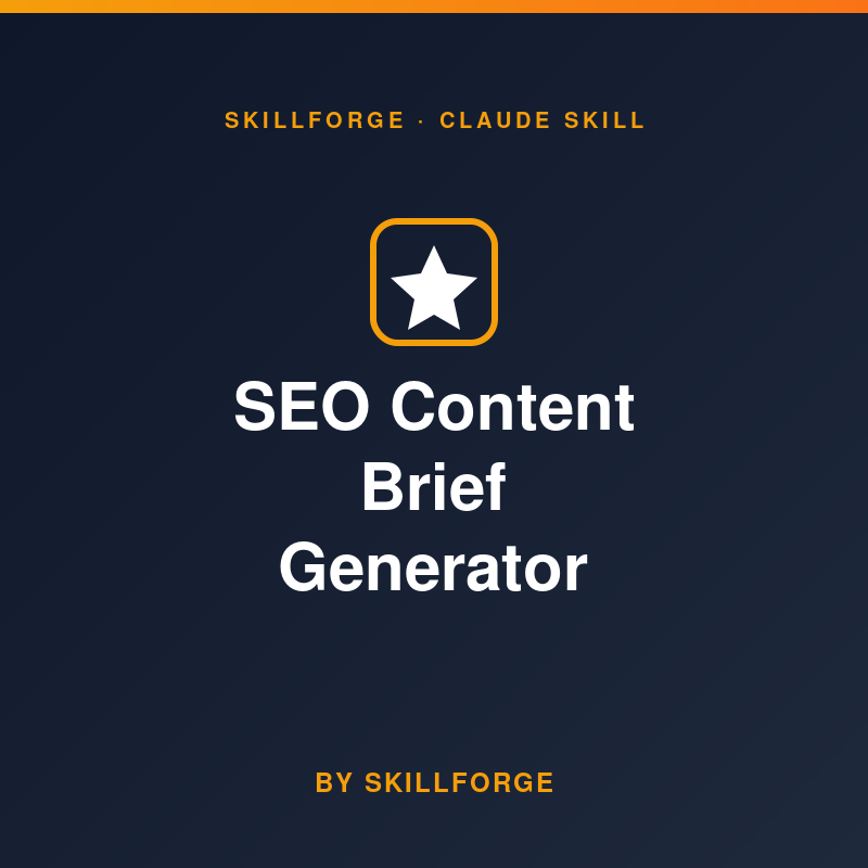 SEO Content Brief Generator
