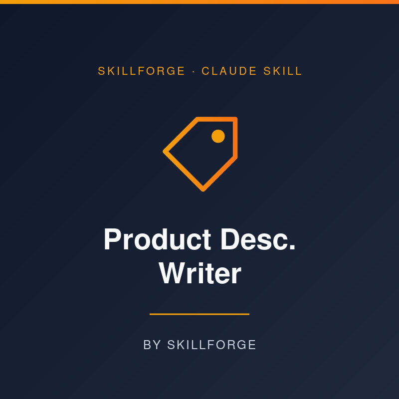 Product Description Writer for Claude
