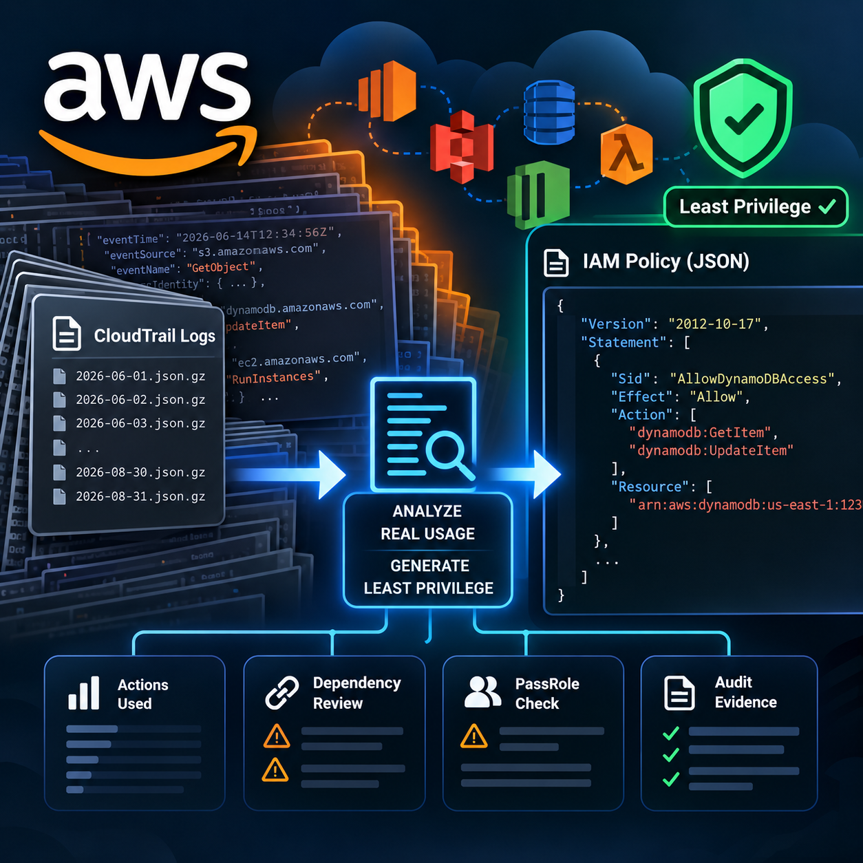 AWS IAM Least Privilege Generator