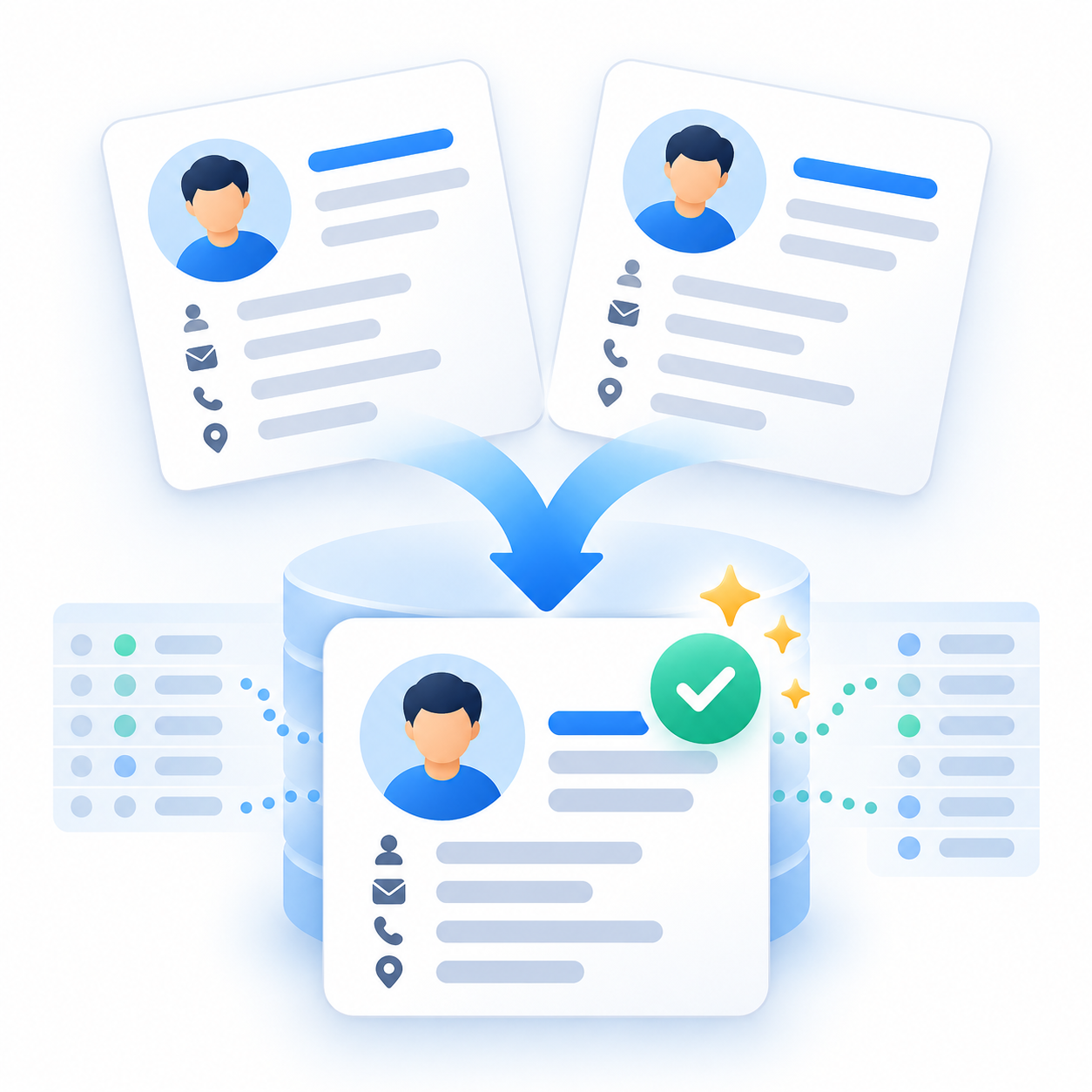 CRM Data Deduplication & Merge Script