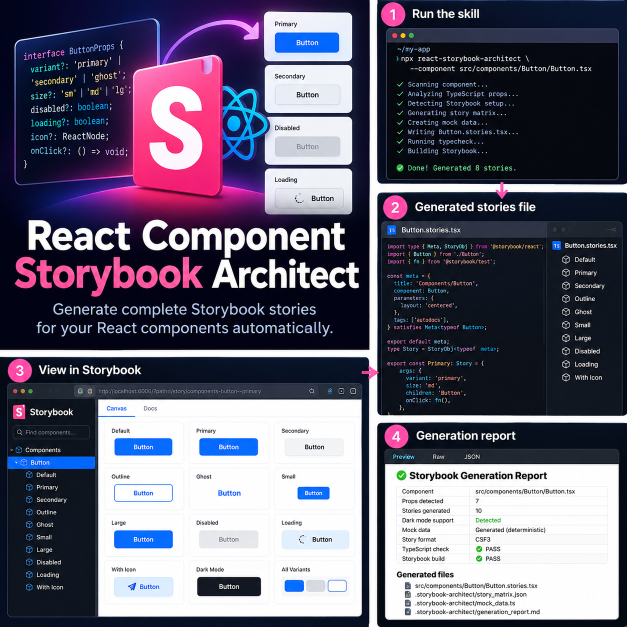 React Component Storybook Architect
