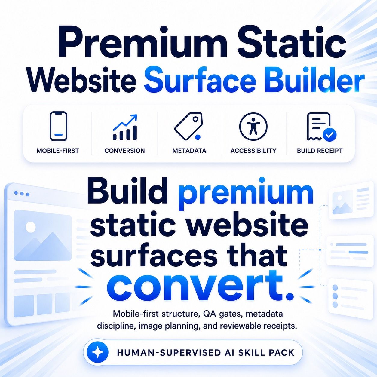 Premium Static Website Surface Builder