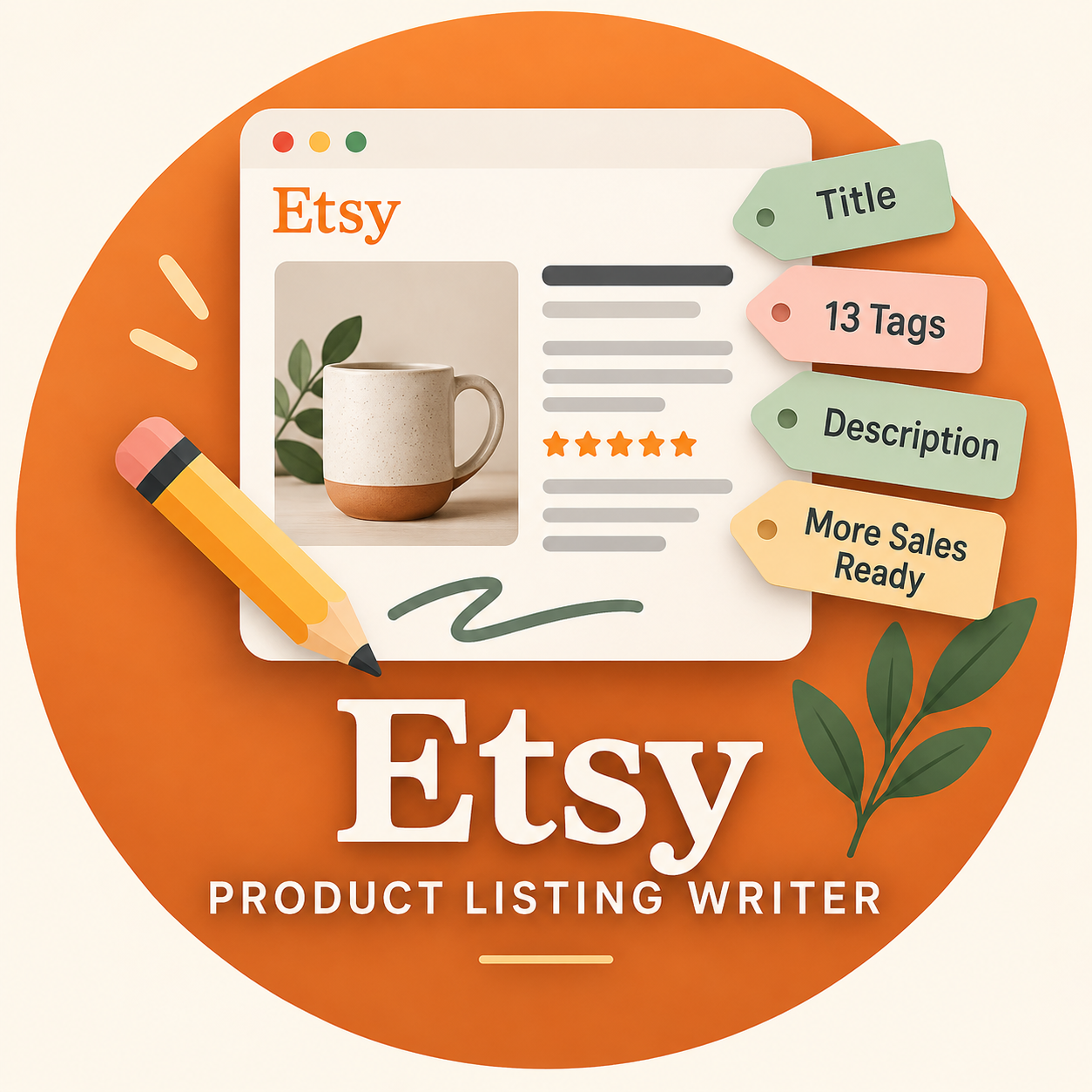etsy product listing writer