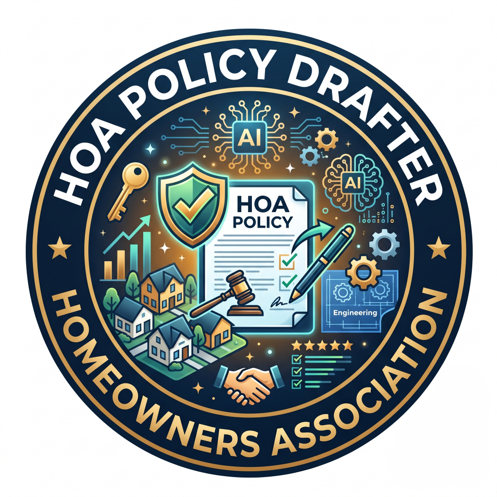 HOA (Homeowners Association) Policy Drafter