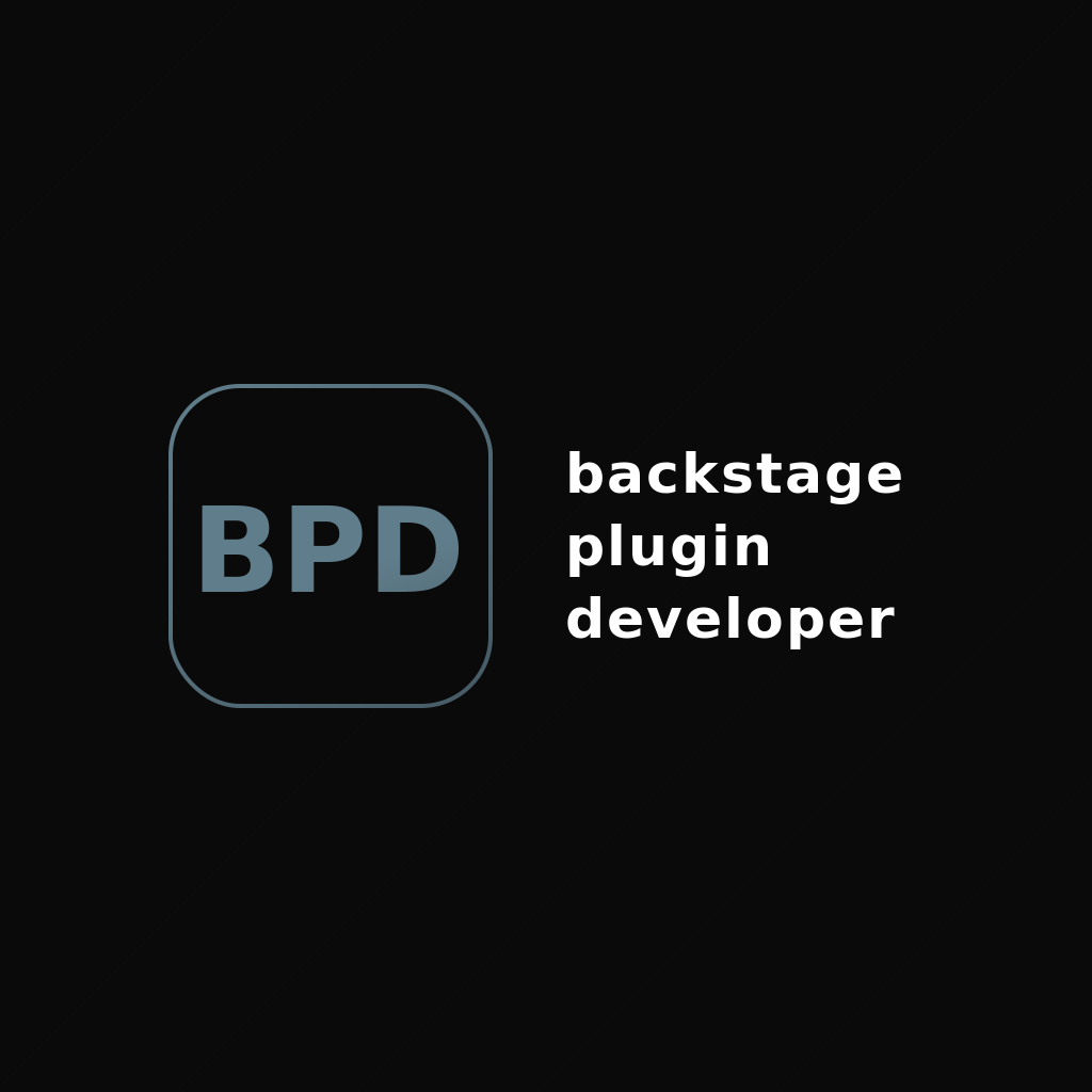 Backstage Plugin Developer