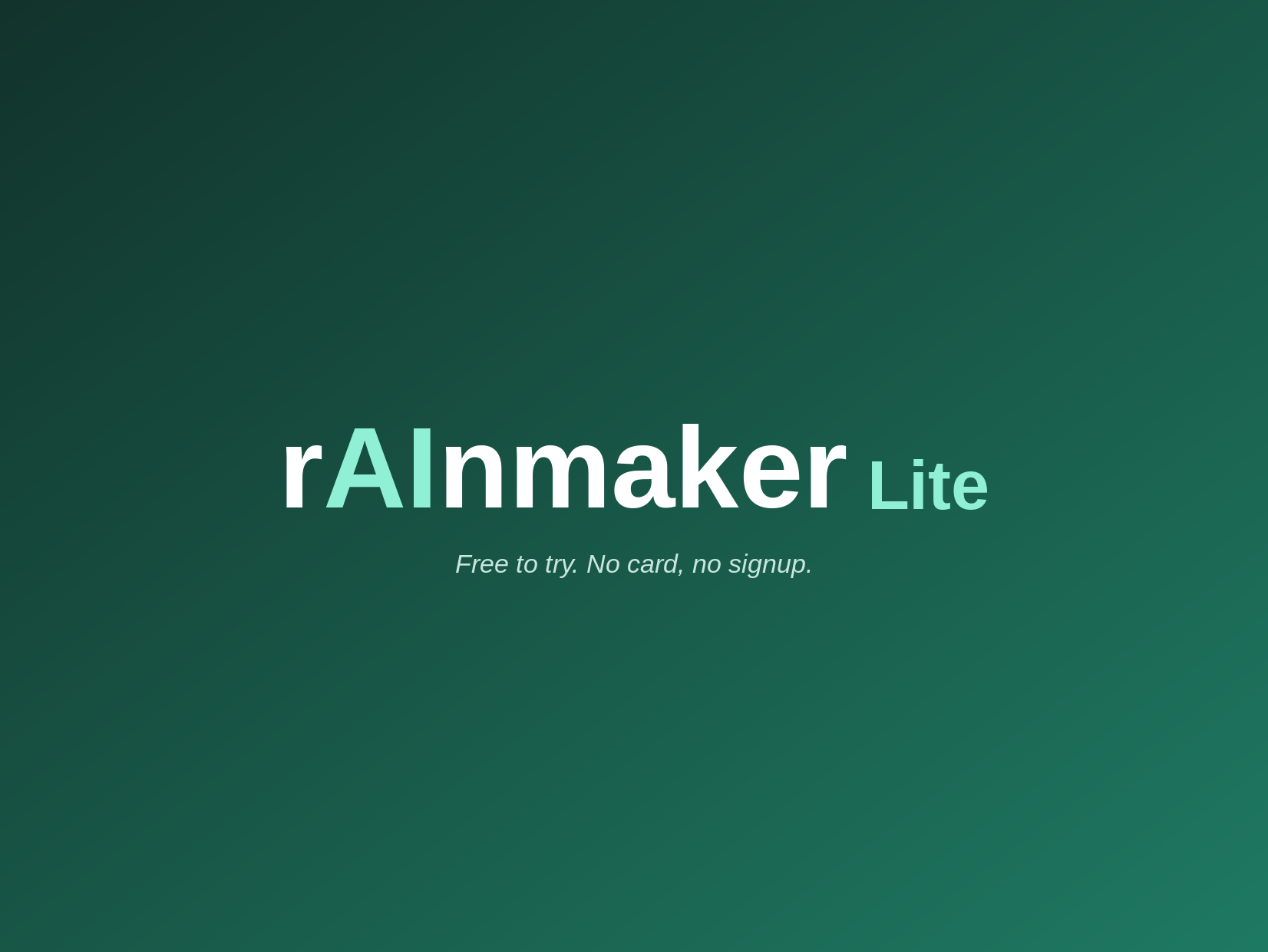 rAInmaker Lite