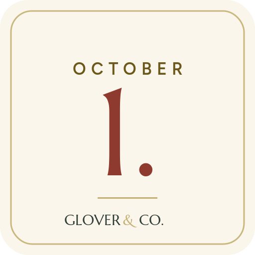 The October 1 Posting Check by Glover & Co.