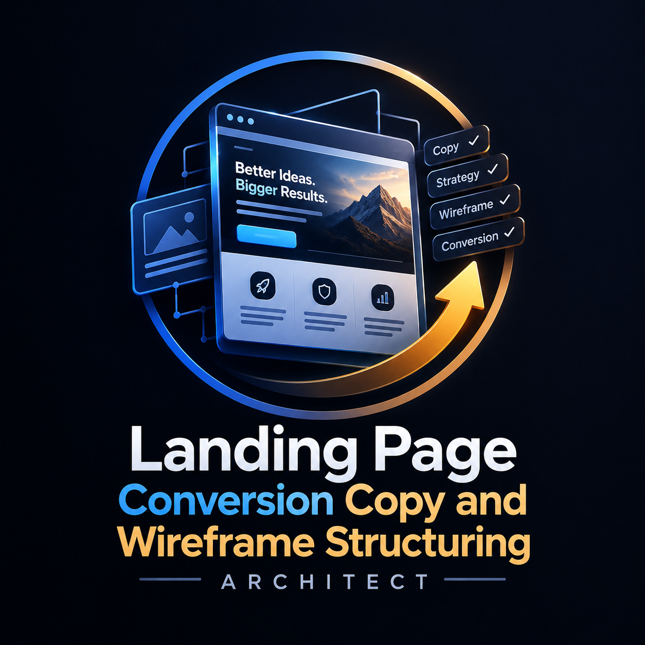 Landing Page Conversion Copy Wireframe Structuring Architect
