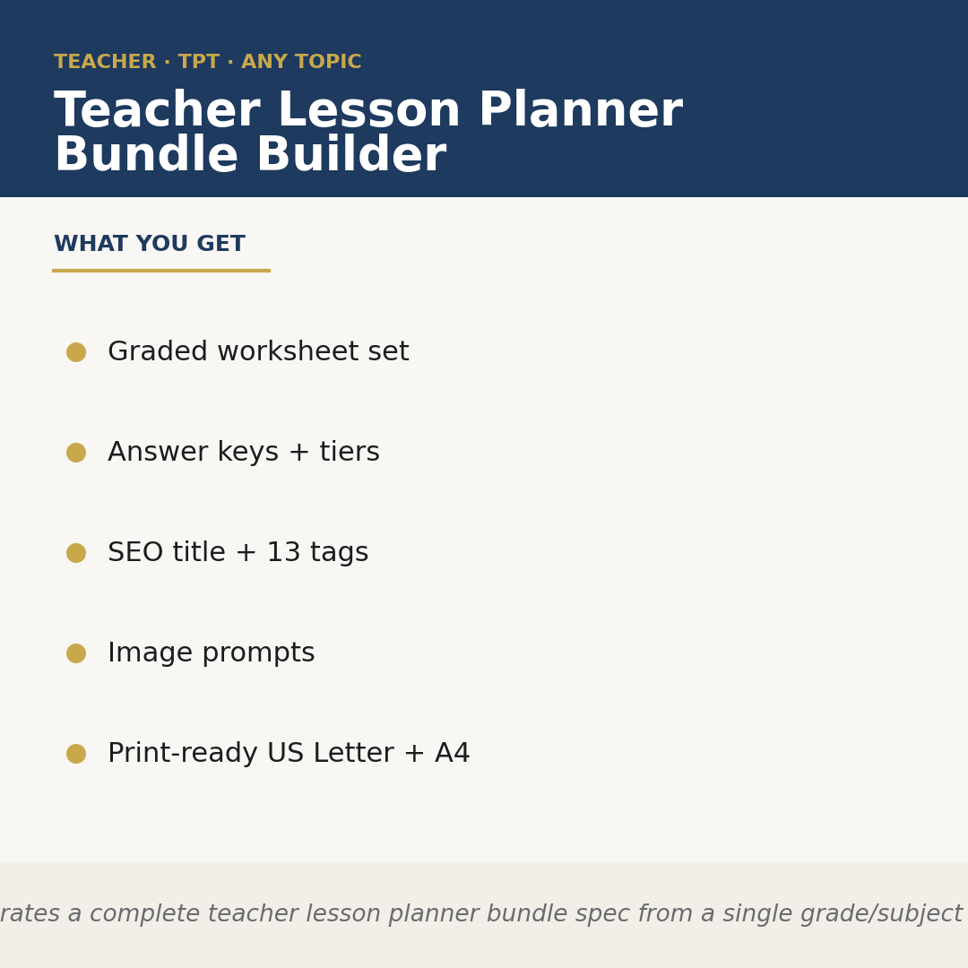 Teacher Lesson Planner Bundle