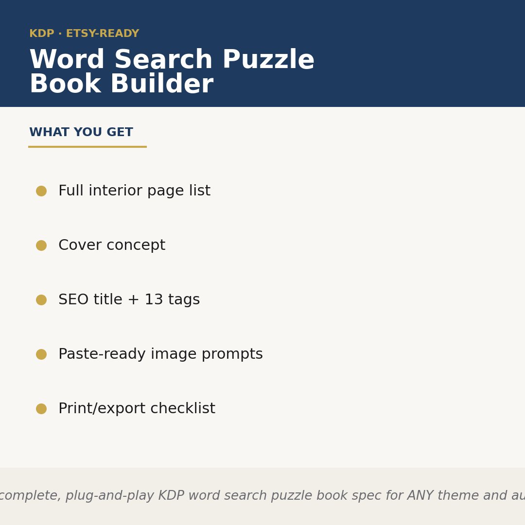 Word Search Puzzle Book Builder