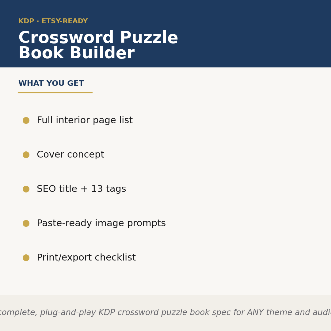 Crossword Puzzle Book Builder