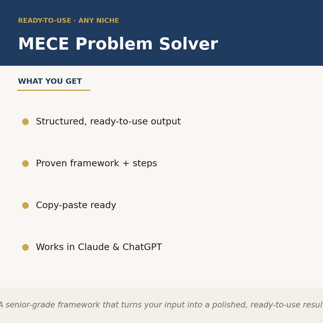 MECE Problem Solver
