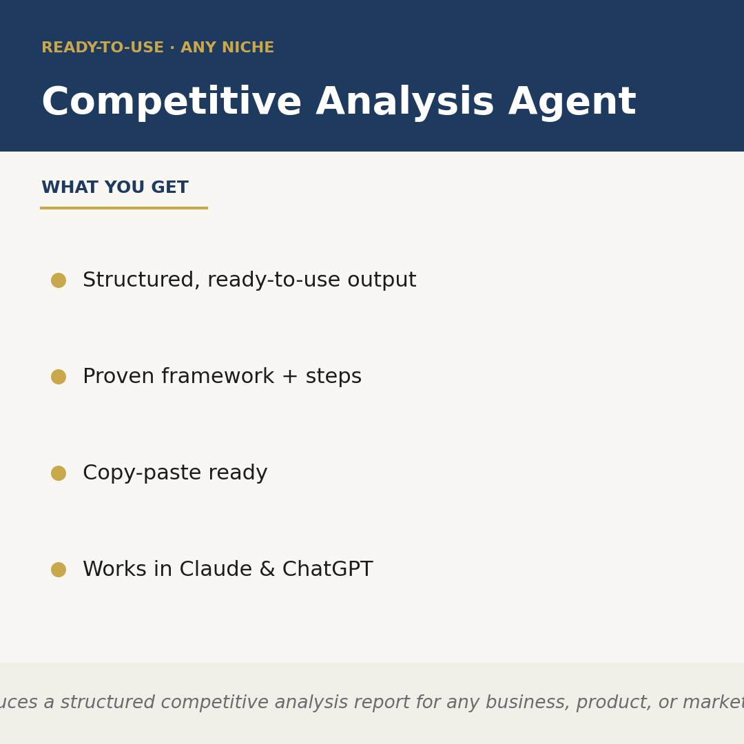 Competitive Analysis Agent