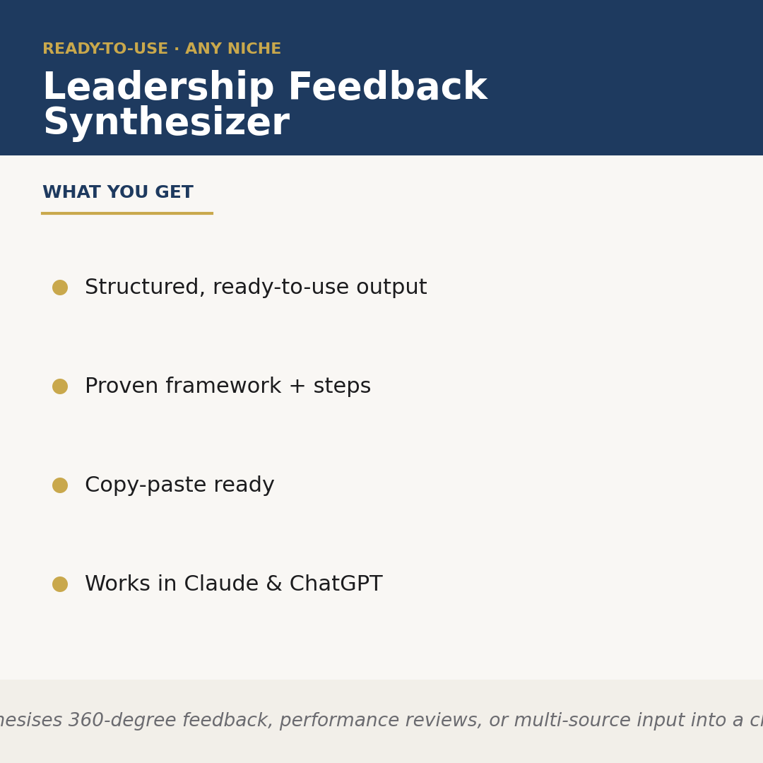 Leadership Feedback Synthesizer
