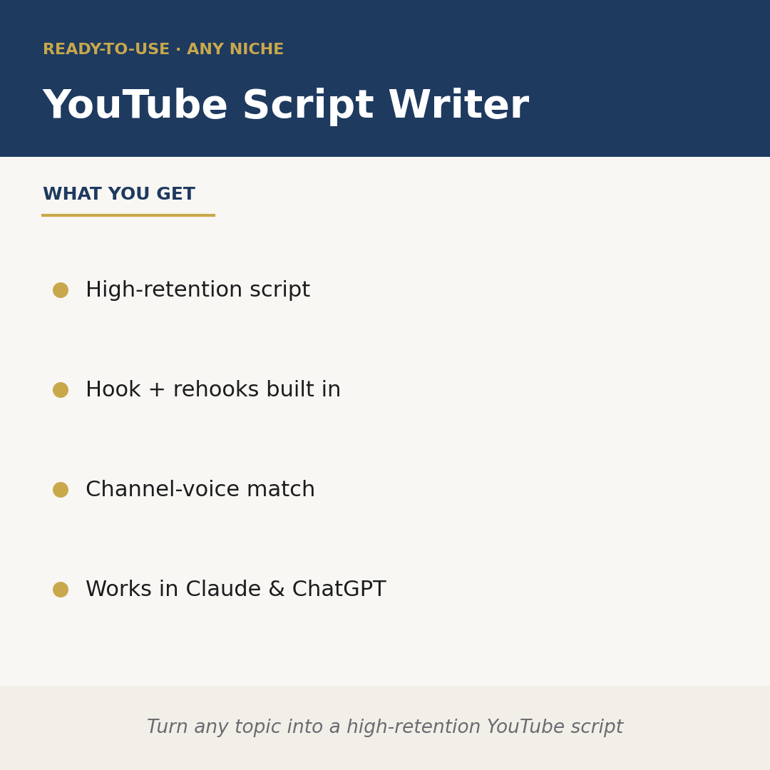 YouTube Script Writer