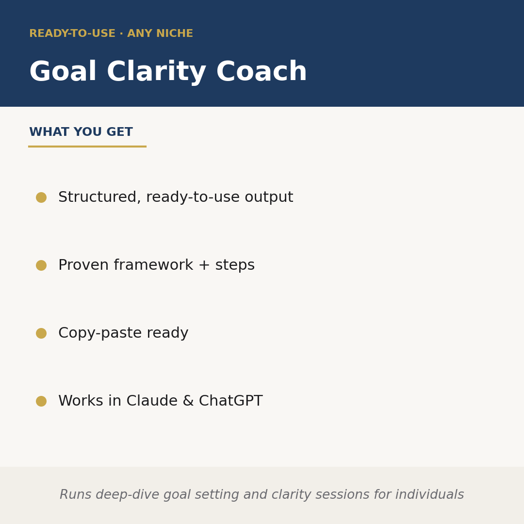 Goal Clarity Coach