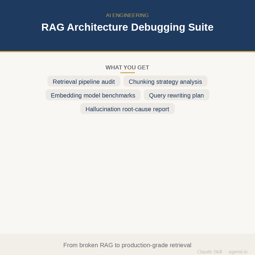 RAG Architecture & Debugging