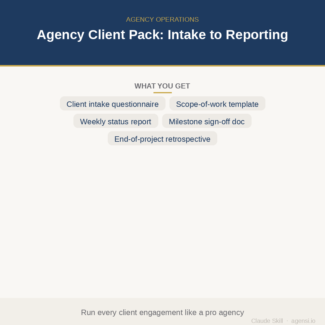 agency-client-pack-intake-to-reporting