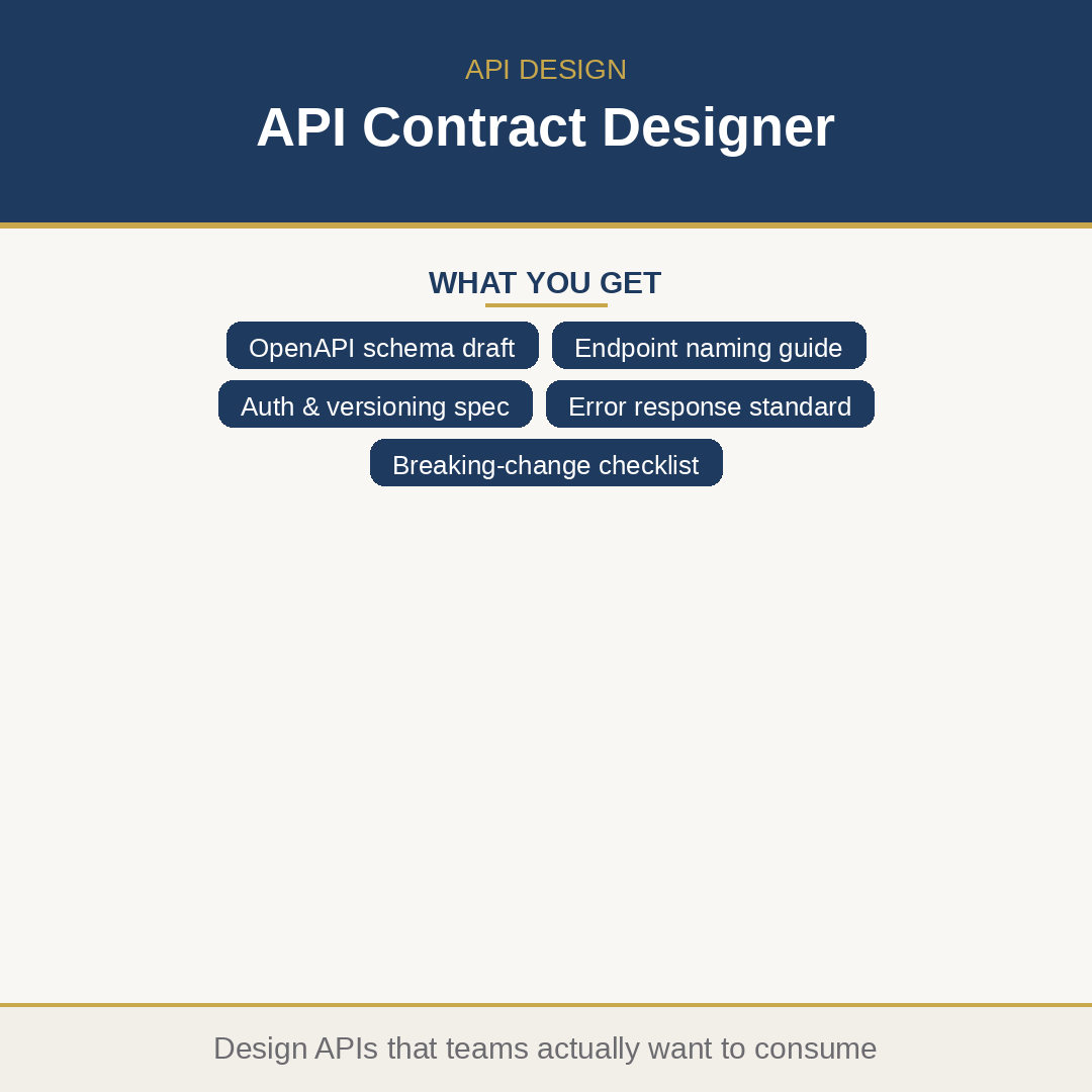 API Contract Designer