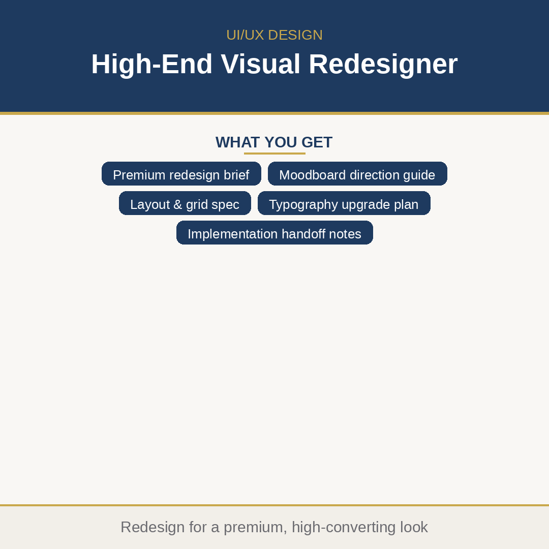 High-End Visual Redesigner