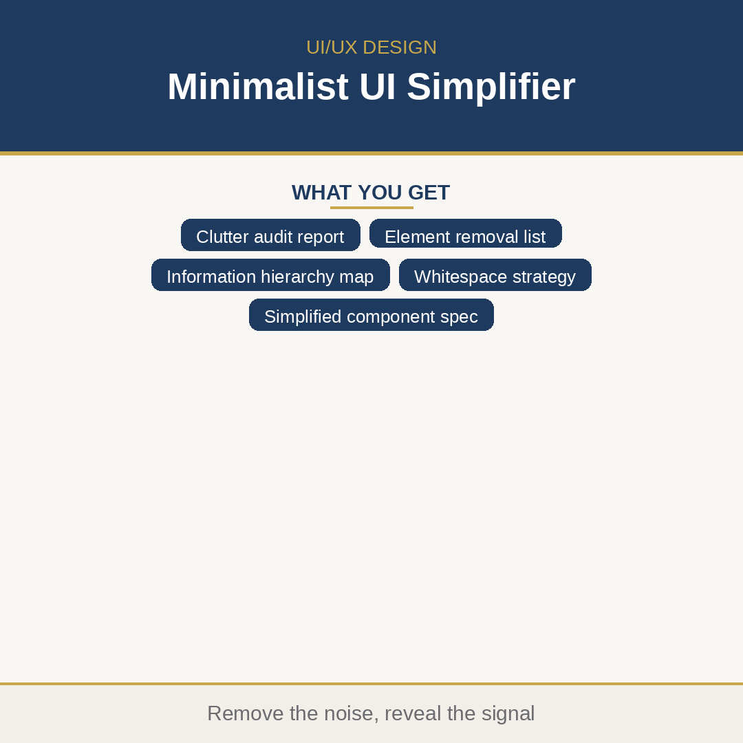 Minimalist UI Simplifier