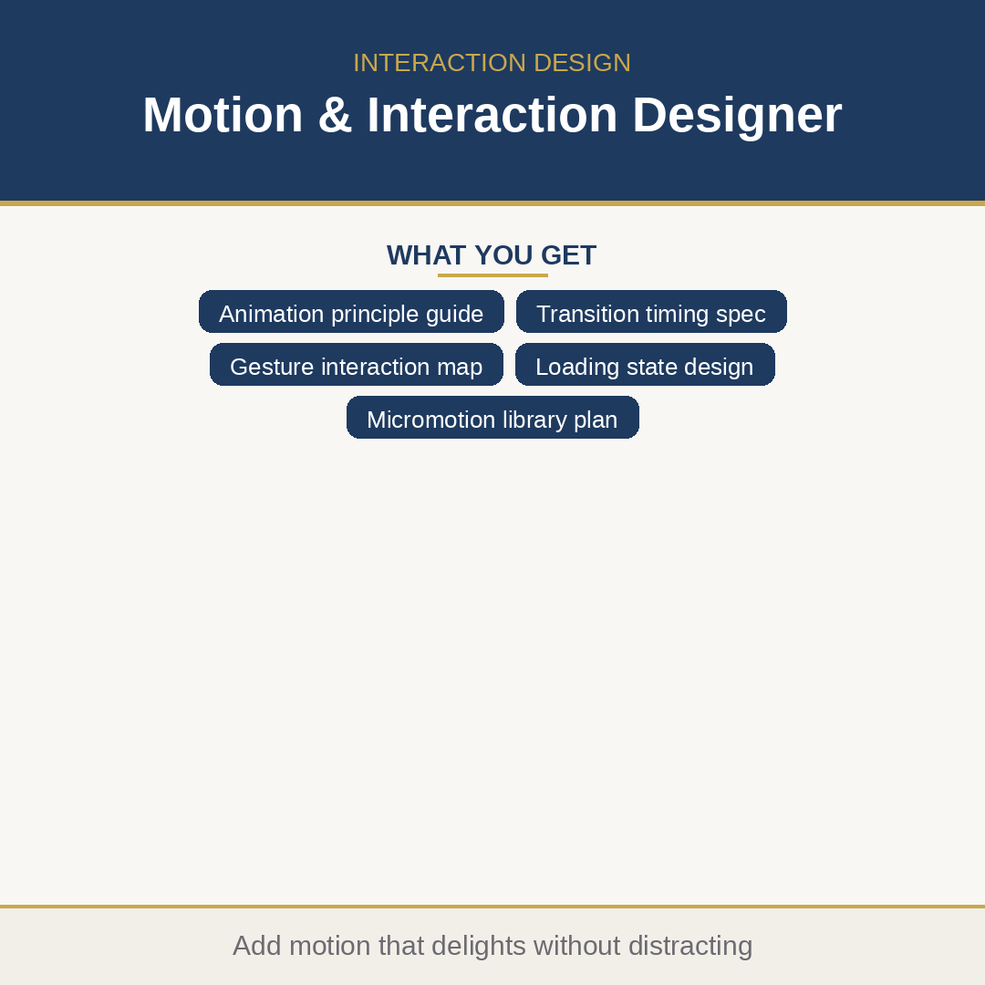 Motion & Interaction Designer
