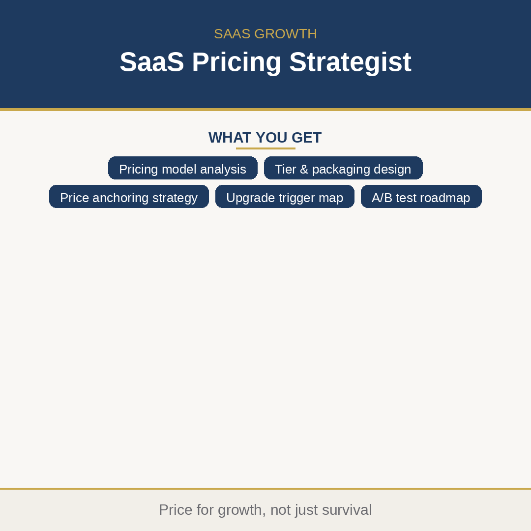 SaaS Pricing Strategist