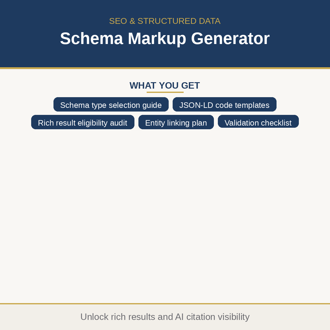 Schema Markup Generator