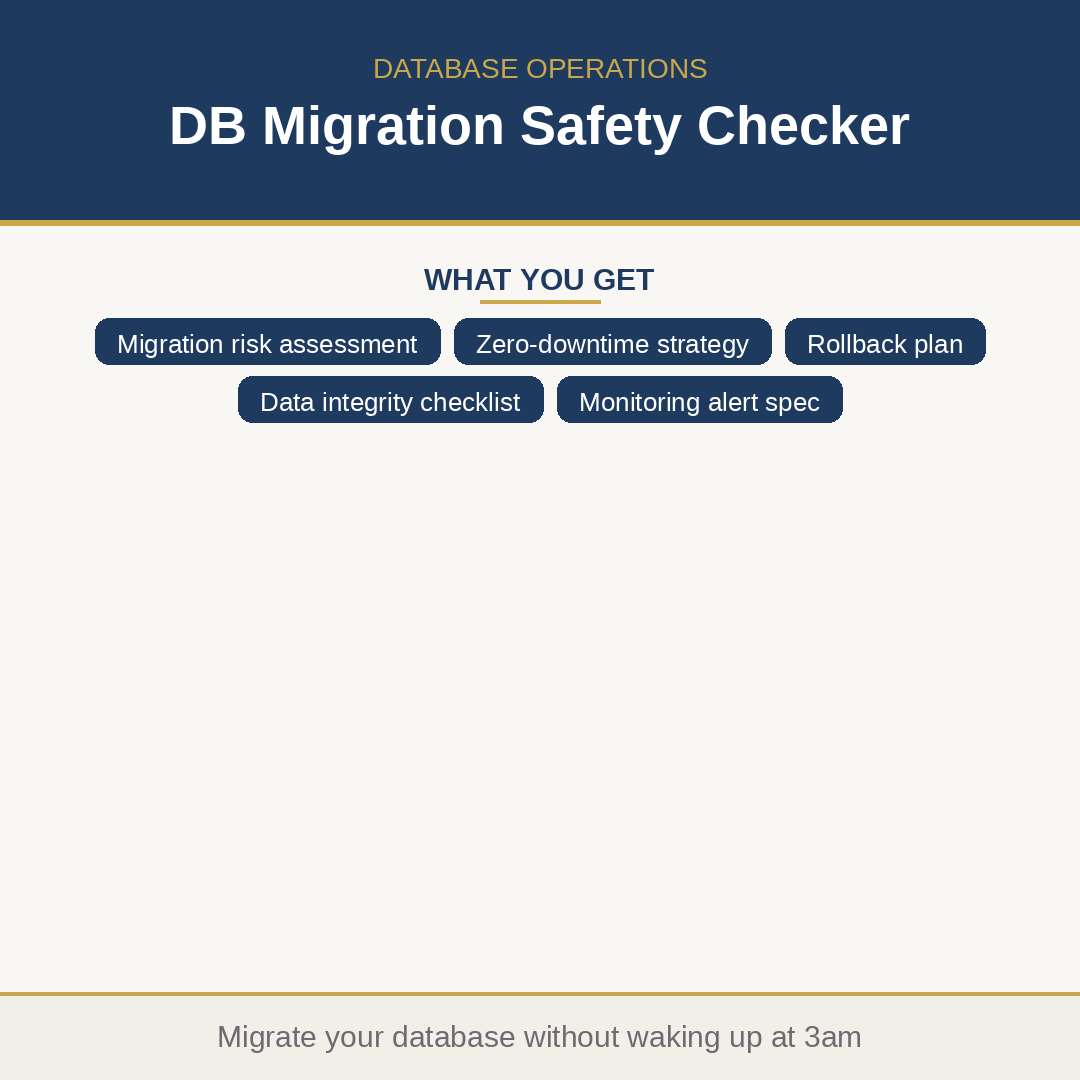 DB Migration Safety Checker