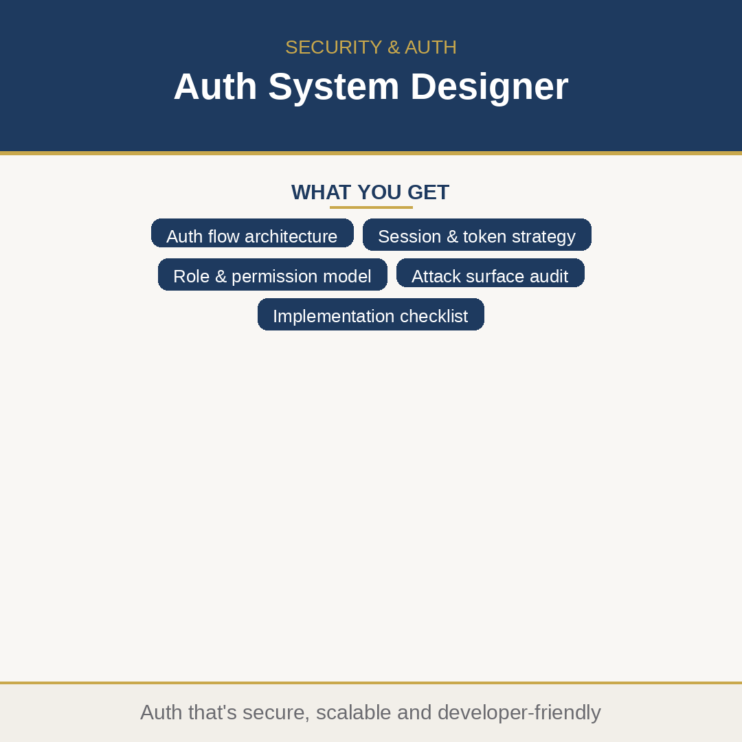 Auth System Designer