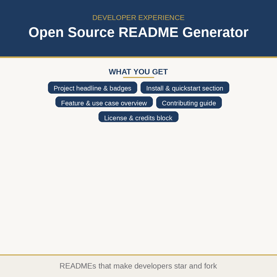 Open Source README Generator