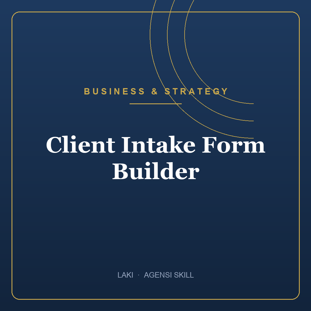 Client Intake Form Builder