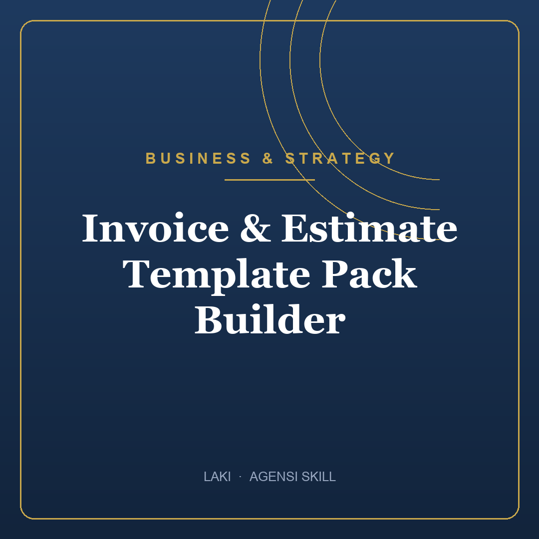 Invoice & Estimate Template Pack Builder