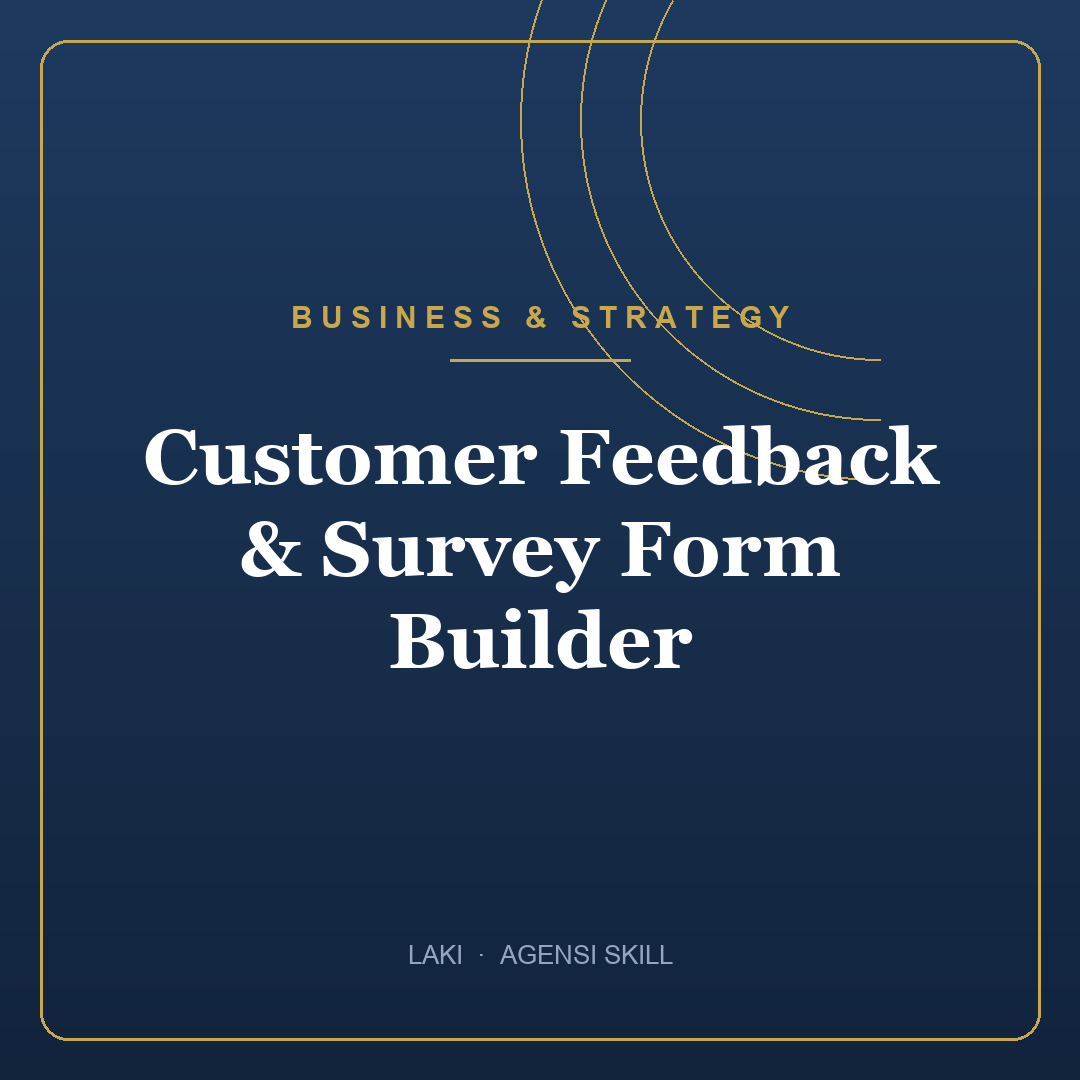 Customer Feedback & Survey Form Builder