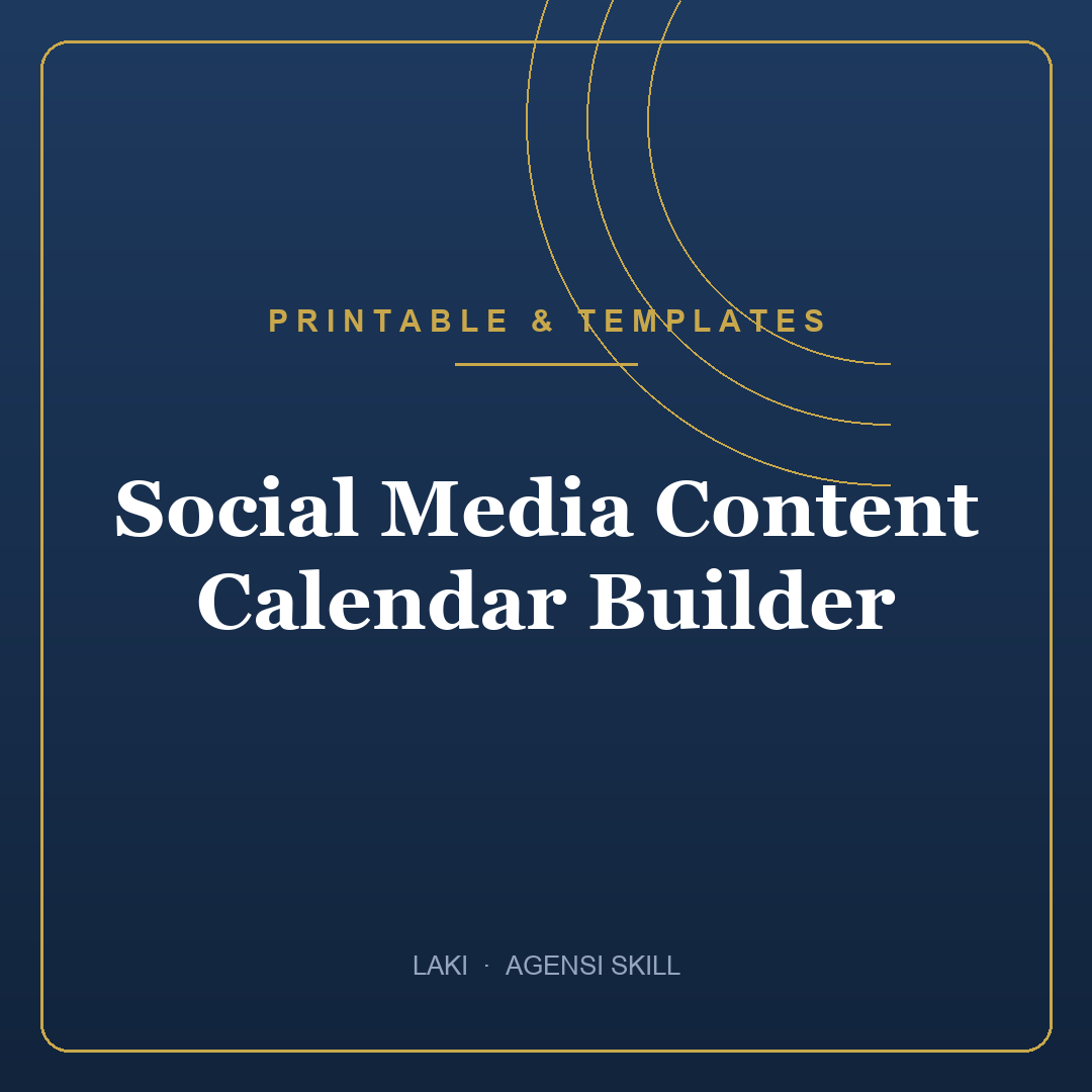 Social Media Content Calendar Builder
