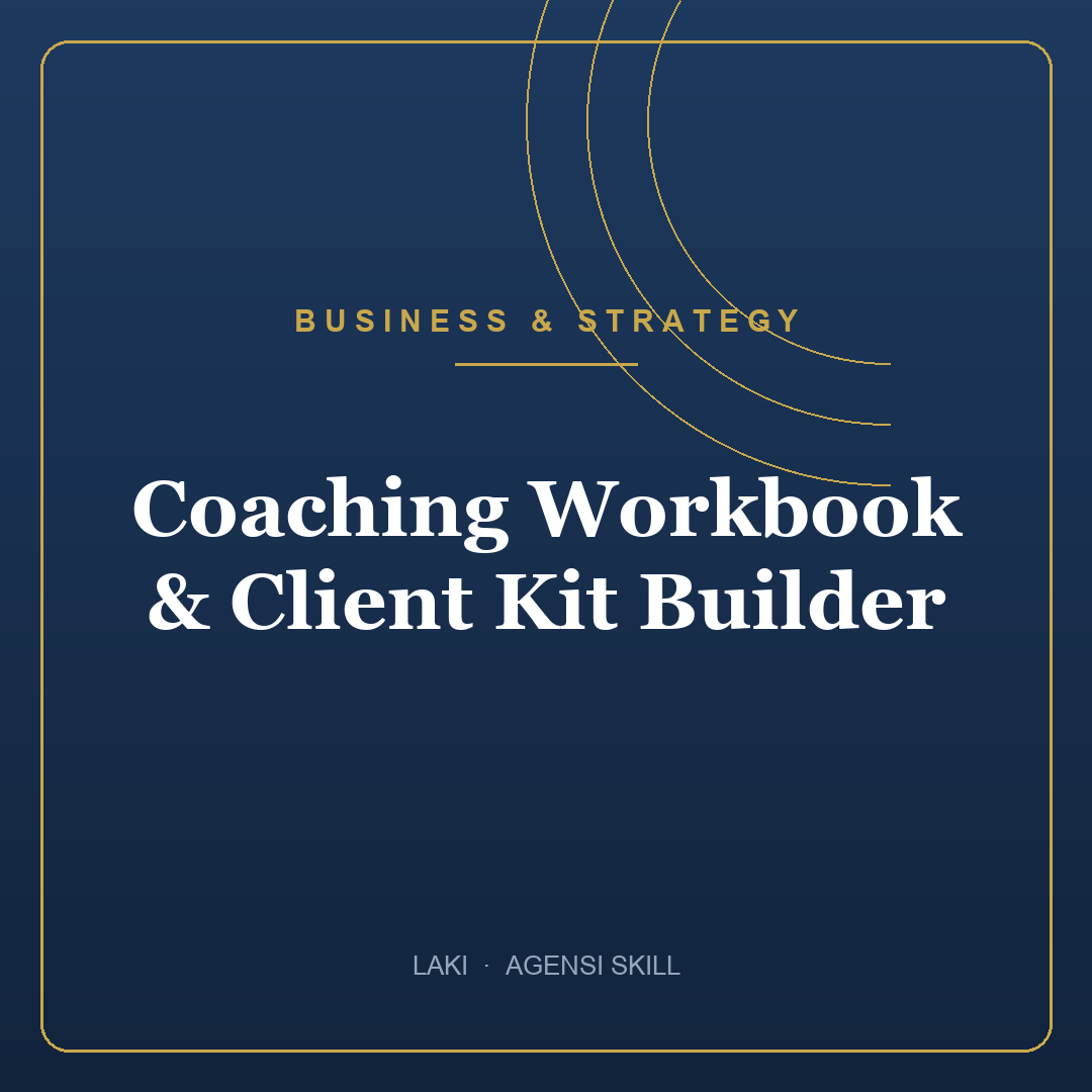 Coaching Workbook & Client Kit Builder