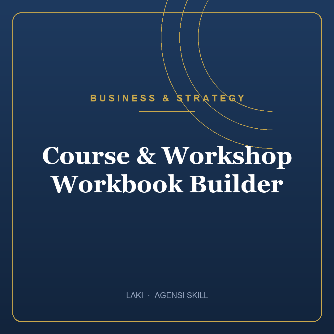 Course & Workshop Workbook Builder