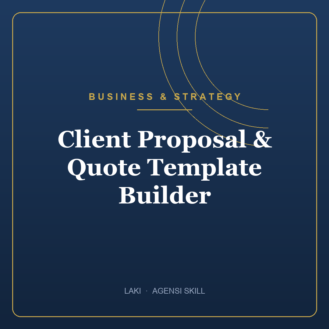 Client Proposal & Quote Template Builder