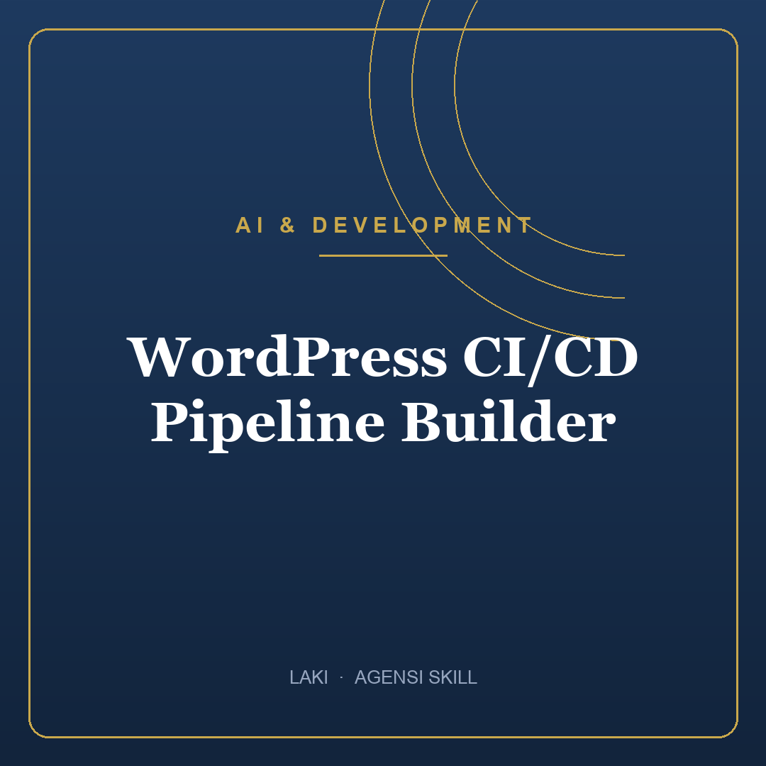 WordPress CI/CD Pipeline Builder