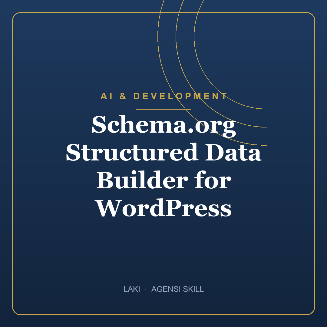 Schema.org Structured Data Builder for WordPress