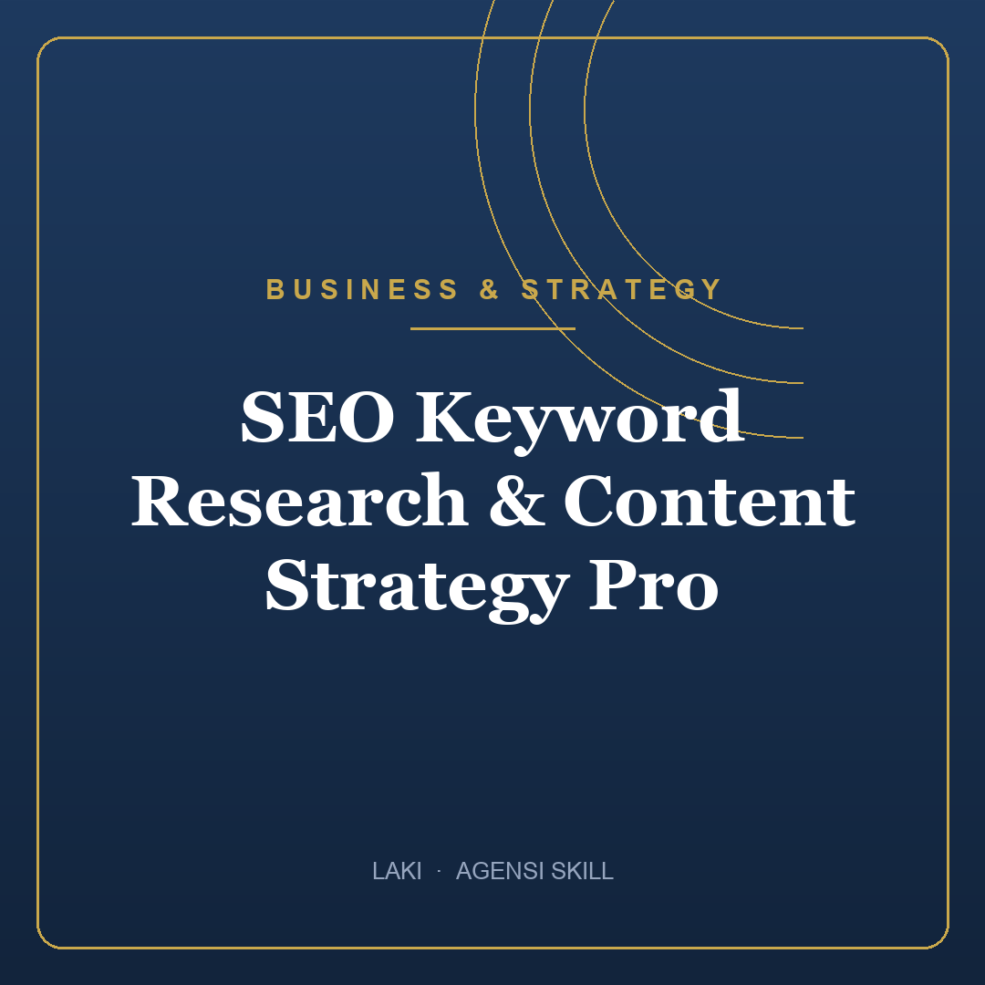 SEO Keyword Research & Content Strategy Pro