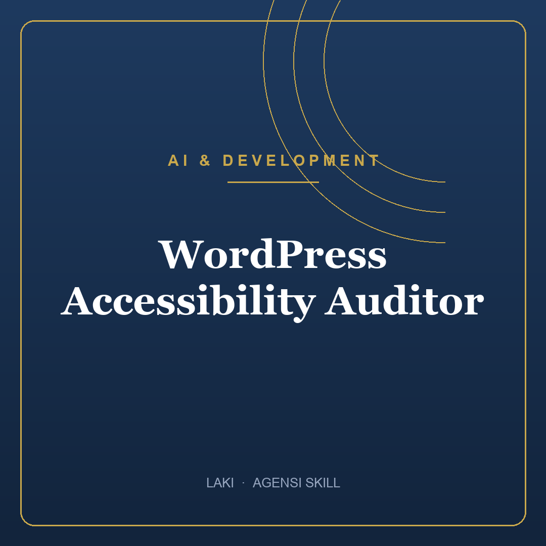 WordPress Accessibility Auditor