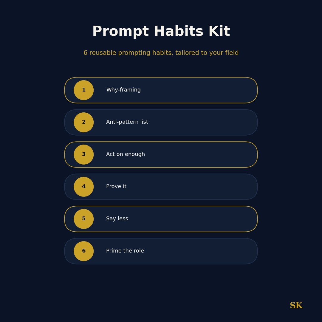 Prompt Habits Kit